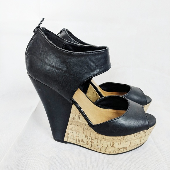 Steve Madden Willardo Cork Bottom Wedges! NWOT! - Picture 6 of 8